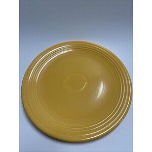 Vintage Fiesta Original Yellow 12" Round Chop Plate Platter Fiestaware 1936-1969